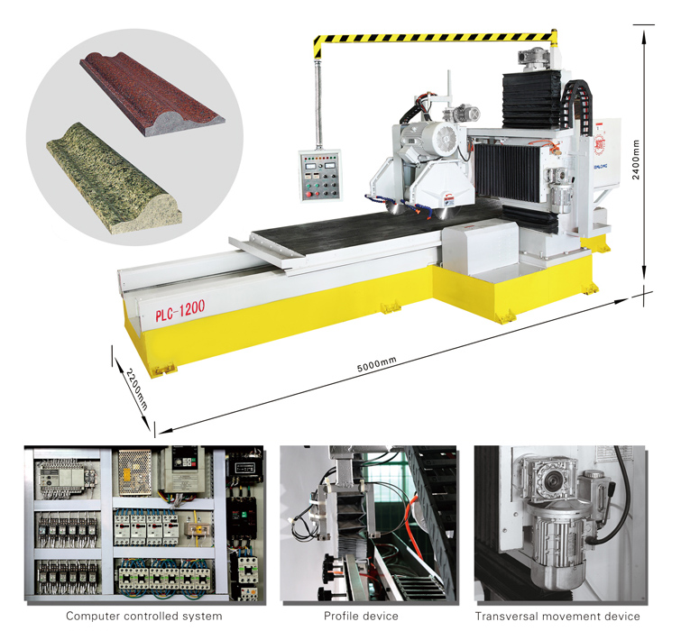 Multifunctional Profile Machinery,stone profile machinery,marble profile machinery,granite profile machinery,sandstone profile machinery,profile machinery